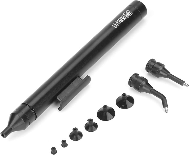 Jeanoko Sucking Pickup Tool with 1 Suction Pen 2 Suction Tips 6 Suckers,Manual Vacuum Suck Soldering Sucking Pickup Tool Kit, Vacuum Suction Pen with Suckers for IC SMD - Image 1